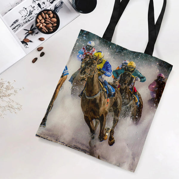 Tote Bag | Premium Twill Diamond Grid Design | High-Quality Composite Fabric | Work and Shopping Essential
