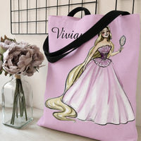 Tote Bag | Premium Diamond Grid Twill Fabric | High-Quality Durable Design | Gift for Women