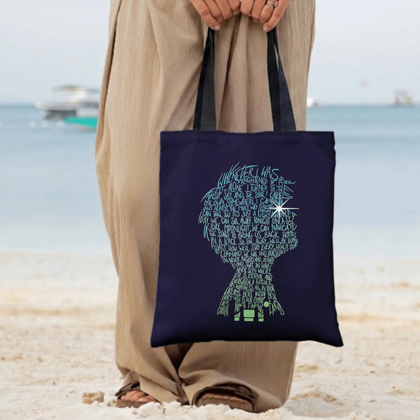Tote Bag with Diamond Grid Twill Pattern | Premium Composite Twill Fabric with Soft Textured Design | Lightweight Durable Tot