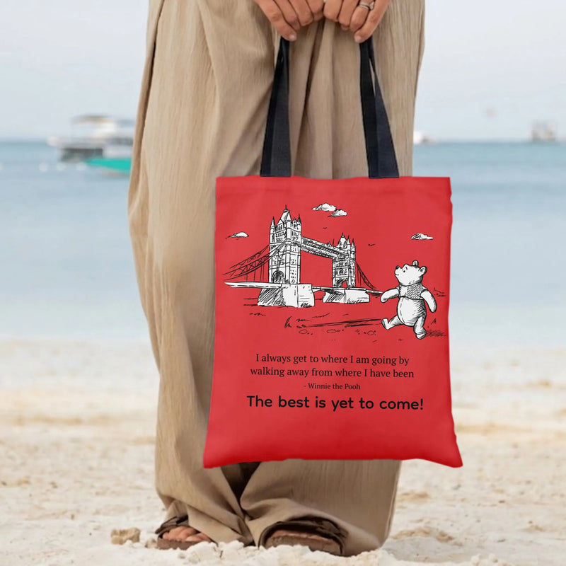 Tote Bag | Premium Twill Fabric with Diamond-Grid Texture | High-Quality Printing and Dyeing | Gift for Work and School Professionals