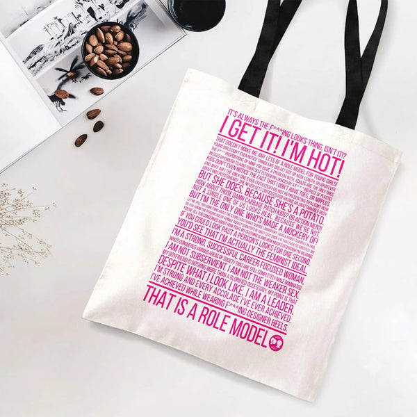 Tote Bag | Premium Composite Twill Fabric with Diamond-Grid Texture | Lightweight Spacious Design | Gift for Work or Shopping