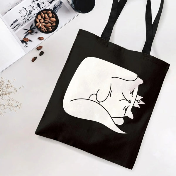 Tote Bag with Twill Diamond Grid Texture | Premium Composite Twill Fabric | Everyday Work School Shopping Tote | Gift for Tea