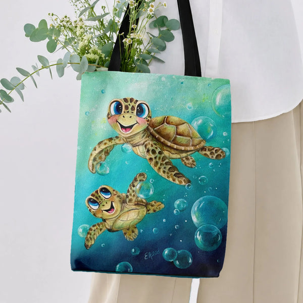 Floral Botanical Tote Bag | Mother of Pearl Floral Art | Premium Composite Twill Fabric | Aesthetic Gift for Women