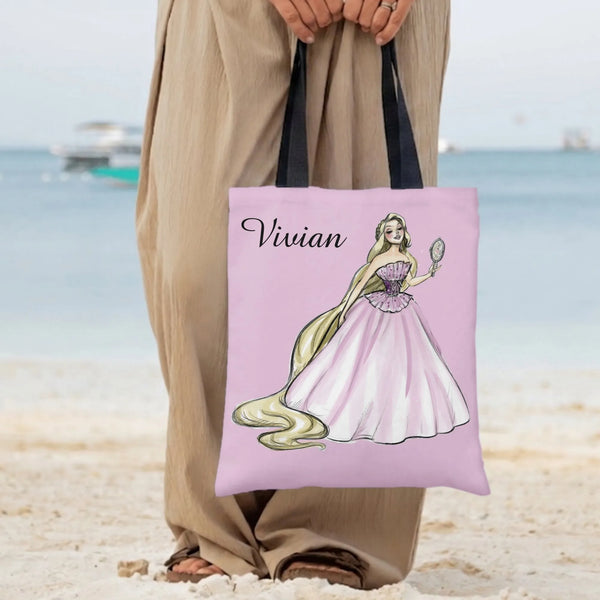 Tote Bag | Premium Diamond Grid Twill Fabric | High-Quality Durable Design | Gift for Women