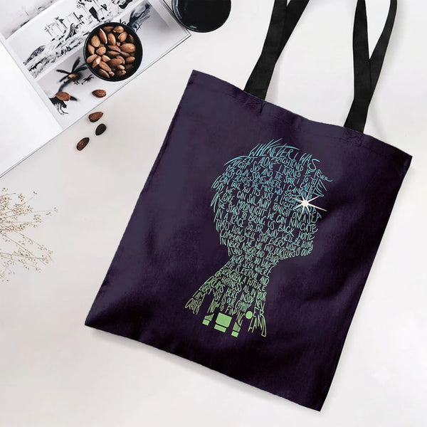 Tote Bag with Diamond Grid Twill Pattern | Premium Composite Twill Fabric with Soft Textured Design | Lightweight Durable Tot