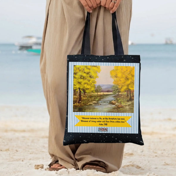 Tote Bag | Premium Twill with Diamond-Grid Texture | Lightweight Durable Everyday Bag | Gift for Fashion Lovers