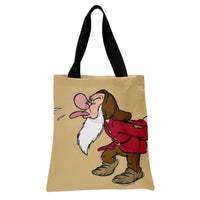 Mountain Man Tote Bag | Vintage Cartoon Trapper Illustration | Premium Composite Twill Fabric | Gift for Outdoors and Adventure Lovers