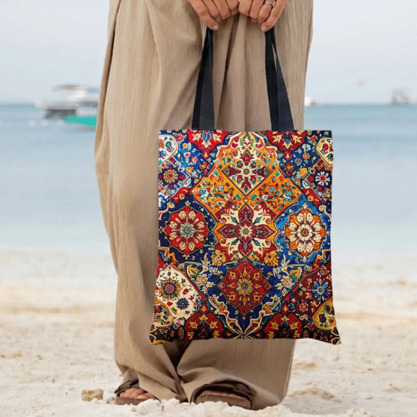 Modern Tote Bag | Diamond-Grid Twill Texture | Premium Composite Material | Gift for Fashion Professionals