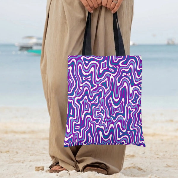 Diamond Grid Tote Bag | Premium Twill with Composite Texture | Lightweight Spacious Tote Bag | Gift for Women Professionals