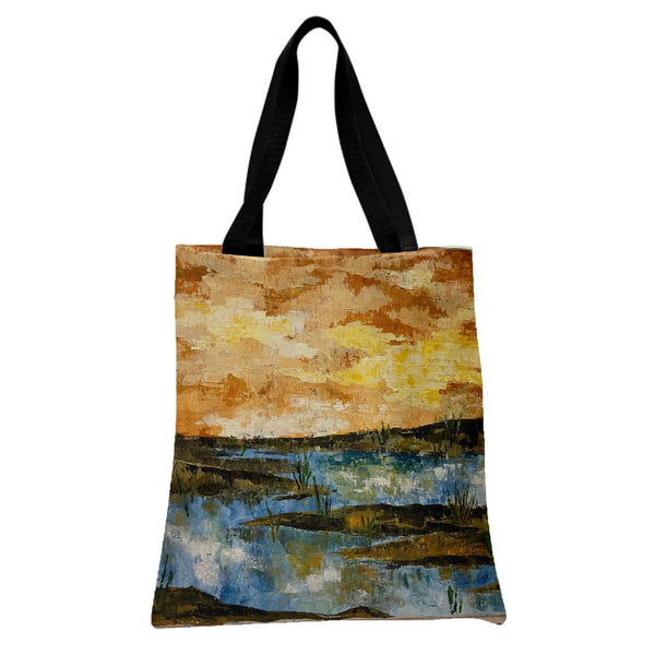 Tote Bag | Premium Twill Diamond Grid Texture | Lightweight Spacious Design | Gift for Work or Shopping