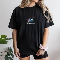 Firequacker Sweatshirt | Funny Patriotic Goose Graphic Crewneck | Soft Cotton Blend | 4th of July USA Holiday Gift