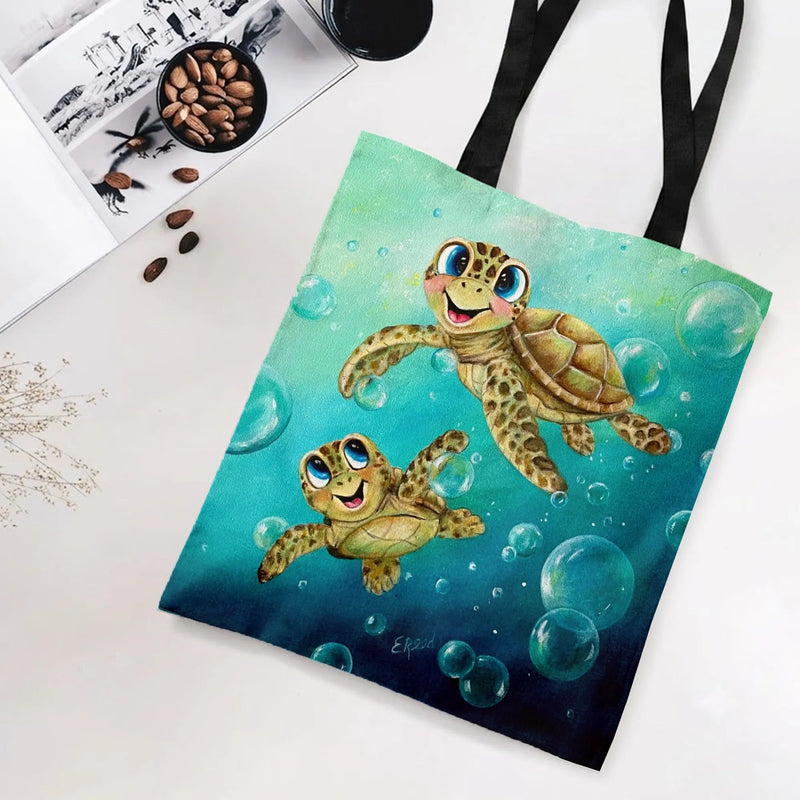 Floral Botanical Tote Bag | Mother of Pearl Floral Art | Premium Composite Twill Fabric | Aesthetic Gift for Women