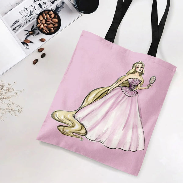 Tote Bag | Premium Twill Fabric with Diamond-Grid Texture | Lightweight Spacious Design | Work and Shopping Gift