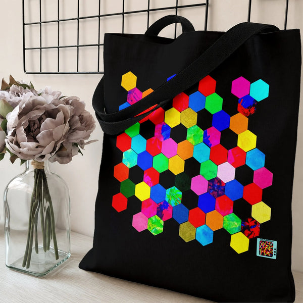 Tote Bag | Diamond Grid Texture Premium Twill Fabric | Structured Three-Dimensional Design | Everyday Comfort Gift