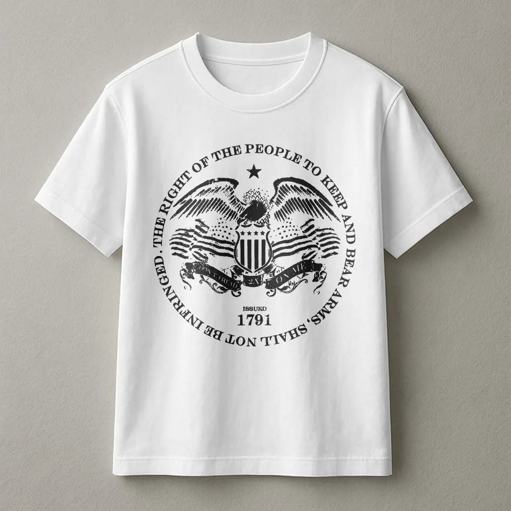 Second Amendment Sweatshirt | Patriotic Eagle 1791 Graphic | Soft Cotton Blend | Pro 2A Patriot Gift