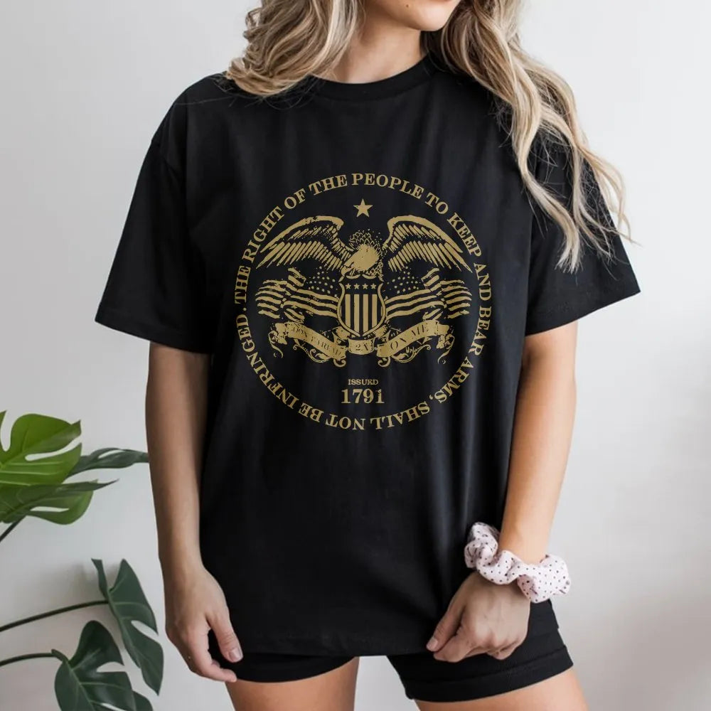 Second Amendment Sweatshirt | Patriotic Eagle 1791 Graphic | Soft Cotton Blend | Pro 2A Patriot Gift