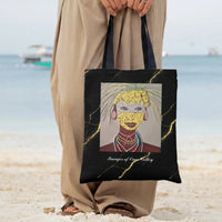 Tote Bag | Premium Twill Fabric with Diamond-Grid Texture | Structured Three-Dimensional Design | Gift for Fashion Professionals