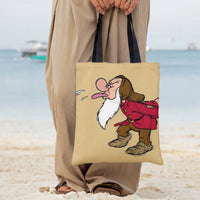 Mountain Man Tote Bag | Vintage Cartoon Trapper Illustration | Premium Composite Twill Fabric | Gift for Outdoors and Adventure Lovers