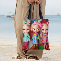 Tote Bag | Premium Twill Fabric with Diamond-Grid Texture | Lightweight Durable Tote | Gift for Fashion Lovers