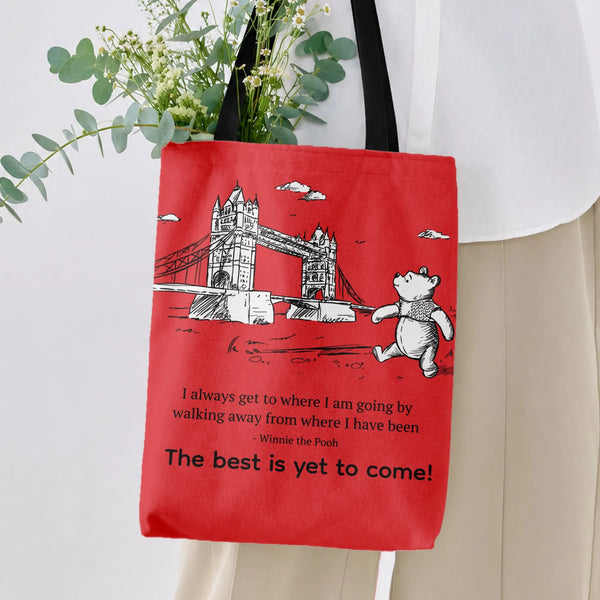 Tote Bag | Premium Twill Fabric with Diamond-Grid Texture | High-Quality Printing and Dyeing | Gift for Work and School Profe