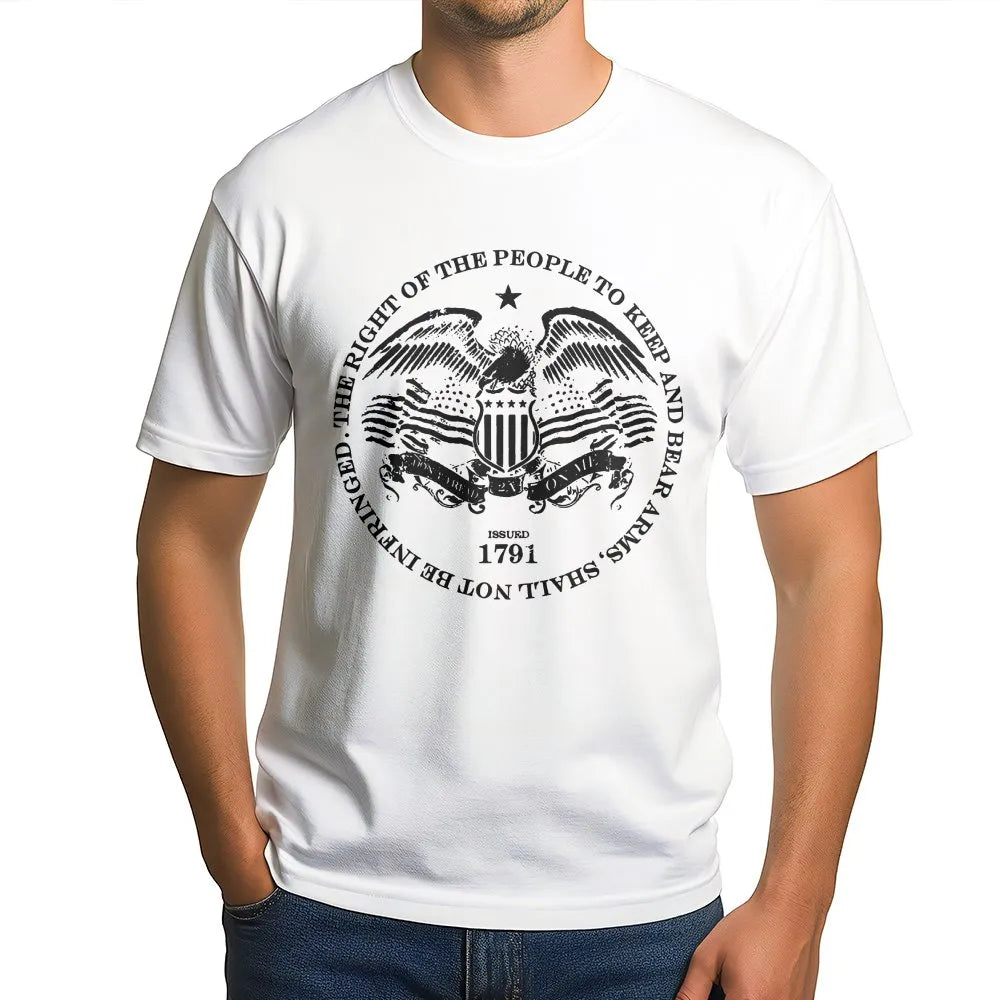 Second Amendment Sweatshirt | Patriotic Eagle 1791 Graphic | Soft Cotton Blend | Pro 2A Patriot Gift