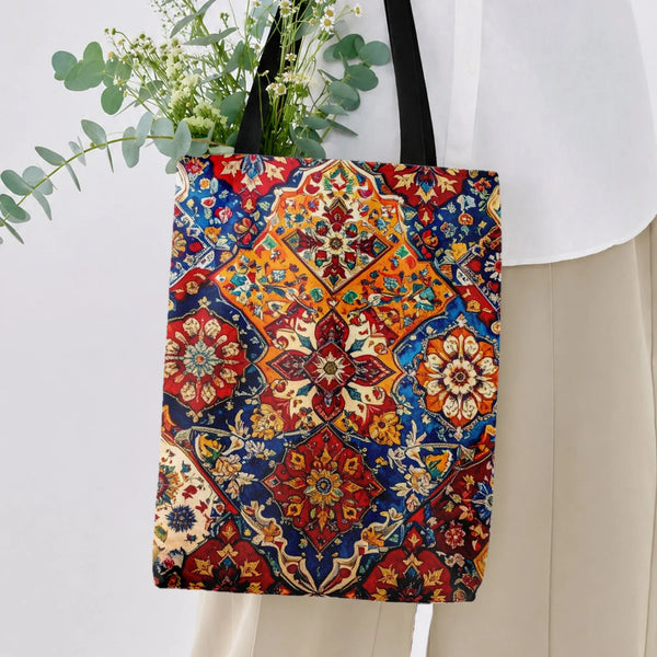 Modern Tote Bag | Diamond-Grid Twill Texture | Premium Composite Material | Gift for Fashion Professionals