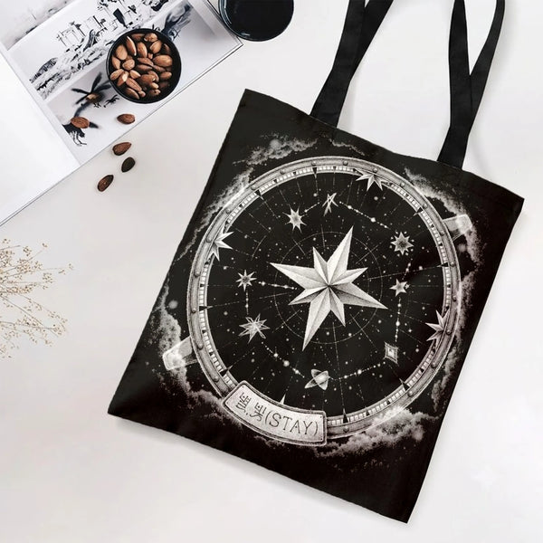 Premium Twill Tote Bag | Diamond-Grid Texture Design | Durable Composite Twill Fabric | Shopping Bag for Daily Use