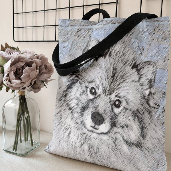 Tote Bag | Diamond Grid Twill Fabric | Premium Lightweight Durable Bag | Shopping Gift for Women