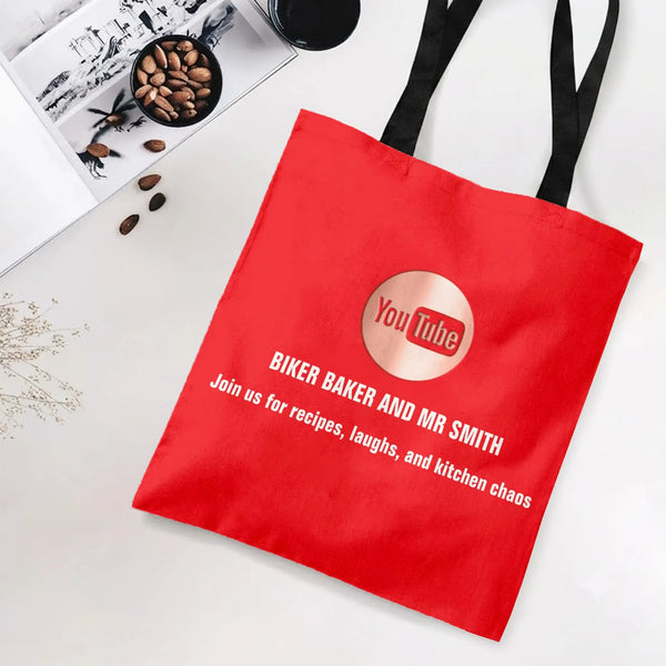 Tote Bag | Premium Twill Fabric with Diamond Grid Texture | Lightweight Durable Tote Shopping Bag | Gift for Minimalist Style