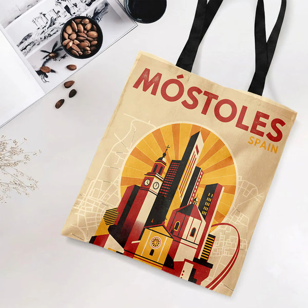 Tote Bag with Diamond Grid Pattern | Premium Composite Twill Fabric | Structured 3D Design | Gift for Professionals