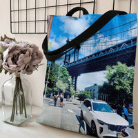 Tote Bag | Premium Twill with Diamond-Grid Texture | Composite Twill Fabric with 3D Tailoring | Gift for Fashion-Conscious Shoppers