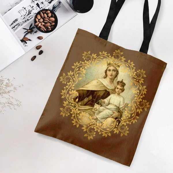 Tote Bag with Diamond Grid Pattern Design | Premium Composite Twill Fabric | Everyday Work School Shopping Bag | Gift for Pro