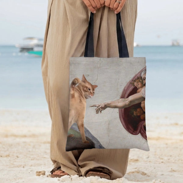 Tote Bag | Premium Diamond Grid Twill Fabric | Structured Three-Dimensional Design | Perfect Gift for Work & School