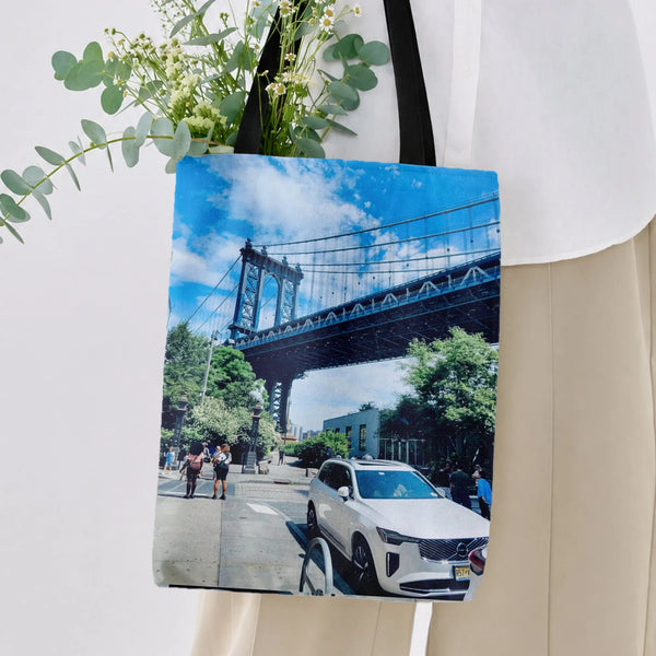 Tote Bag | Premium Twill with Diamond-Grid Texture | Composite Twill Fabric with 3D Tailoring | Gift for Fashion-Conscious Sh