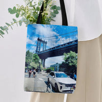 Tote Bag | Premium Twill with Diamond-Grid Texture | Composite Twill Fabric with 3D Tailoring | Gift for Fashion-Conscious Shoppers