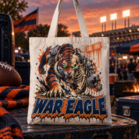 Auburn Undead Mascot Tote Bag
