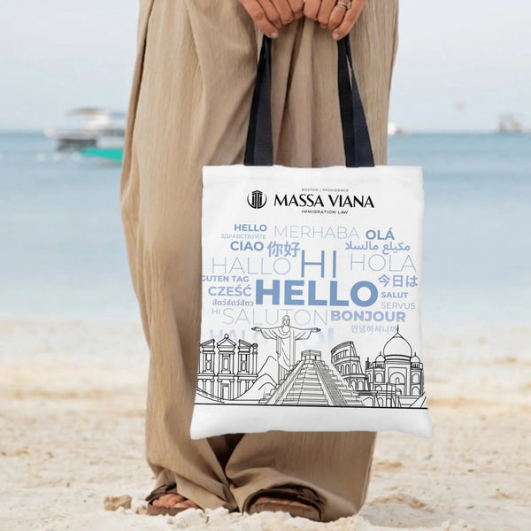 Tote Bag | Premium Twill Fabric with Diamond-Grid Texture | Lightweight Durable Daily Carry Bag | Gift for Professionals