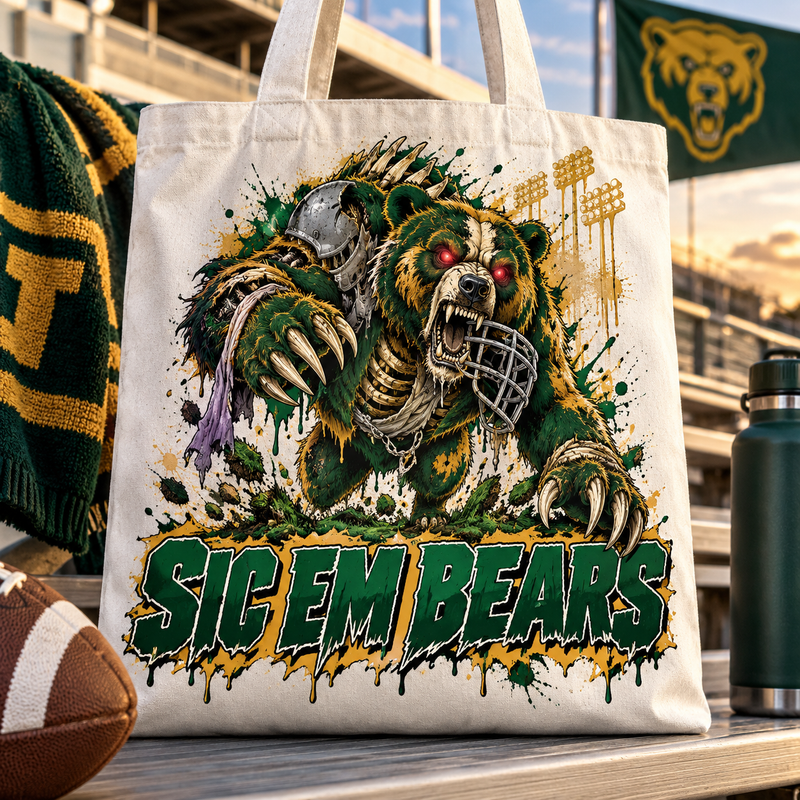 Baylor Undead Mascot Tote Bag