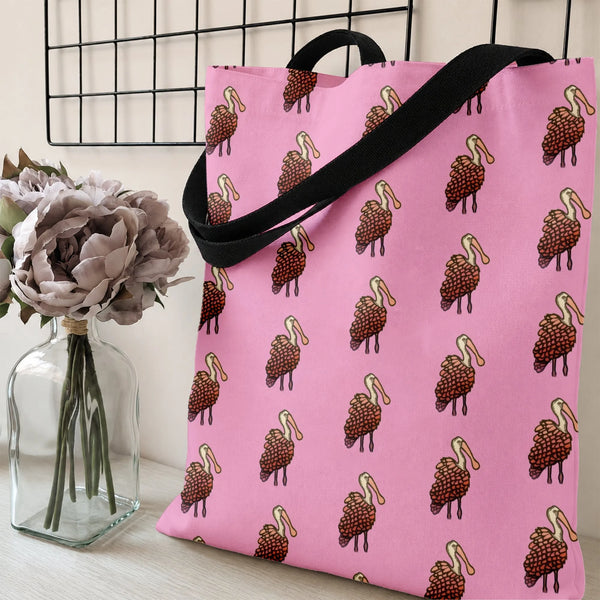 Floral Tote Bag | Diamond Grid Textured Design | Premium Composite Twill Fabric | Gift for Fashion Lovers