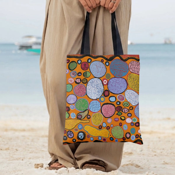 Tote Bag with Diamond Grid Pattern | Premium Composite Twill Fabric | Structured Three-Dimensional Design | Gift for Fashioni