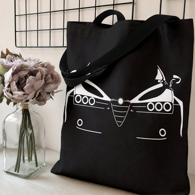 Bowling Tote Bag | Minimalist One-Line Bowlers Abstract Art | Premium Twill Fabric | Gift for Bowling Enthusiast