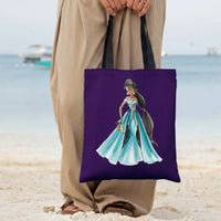 Diamond Grid Tote Bag | Premium Twill Fabric with Structured Design | Durable Everyday Carry | Gift for Fashion Lovers