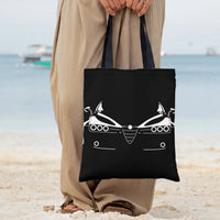 Bowling Tote Bag | Minimalist One-Line Bowlers Abstract Art | Premium Twill Fabric | Gift for Bowling Enthusiast