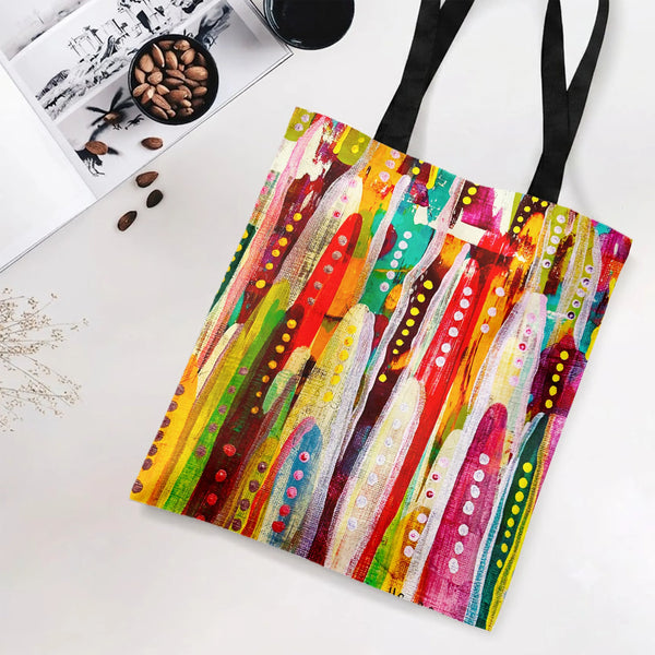 Tote Bag | Premium Twill with Diamond Grid Texture | Spacious Lightweight Design | Everyday Gift for Women