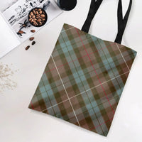 Scottish Tartan Plaid Tote Bag | Classic Diagonal Check Pattern Design | Premium Composite Twill Fabric | Aesthetic Gift for Plaid Lovers