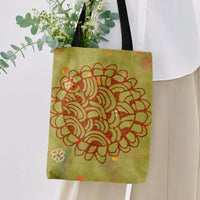 Floral Garden Tote Bag | Premium Diamond-Grid Twill Fabric | Modern Structured Design | Gift for Fashion Lovers