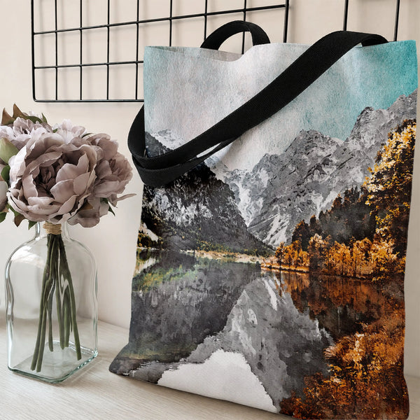 Tote Bag | Premium Twill Fabric with Diamond-Grid Texture | Lightweight Spacious Design | Gift for Work & School Professional