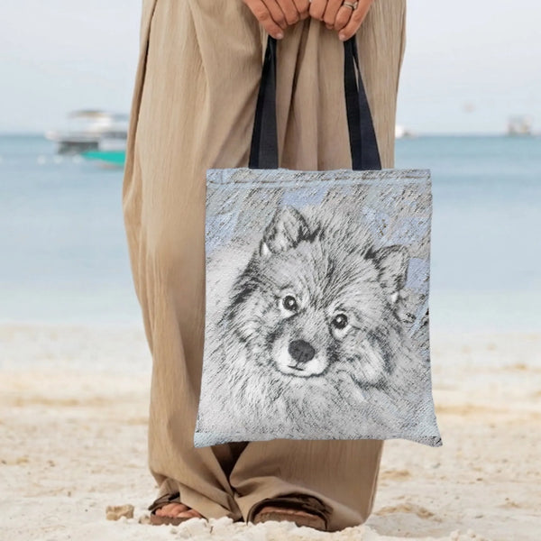 Tote Bag | Diamond Grid Twill Fabric | Premium Lightweight Durable Bag | Shopping Gift for Women