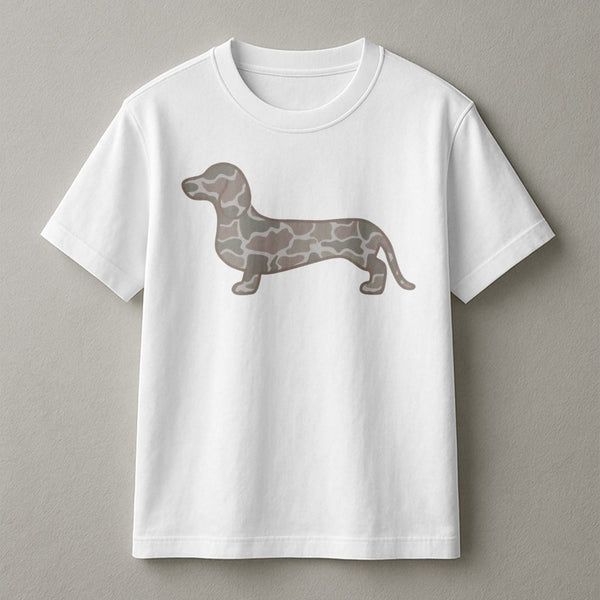 Dachshund Duck Camo T-Shirt,Duck Camo Wiener Dog,Duck Camo Doxie,Doxie Lover T-Shirt,Dachshund Mom Dad T-Shirt