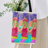 Pop Art Queen Tote Bag | Colorful Expressionist Woman with Crown Painting | Premium Twill Fabric Tote | Aesthetic Gift for Art Lovers